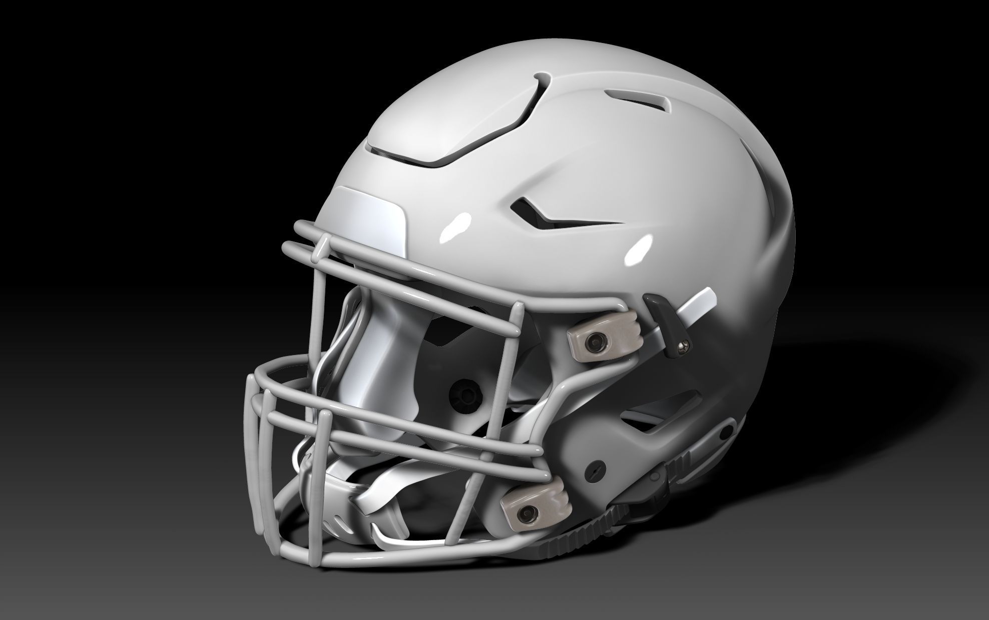 NFL Riddell SPEEDFLEX  helmet with padding 3D print model_14
