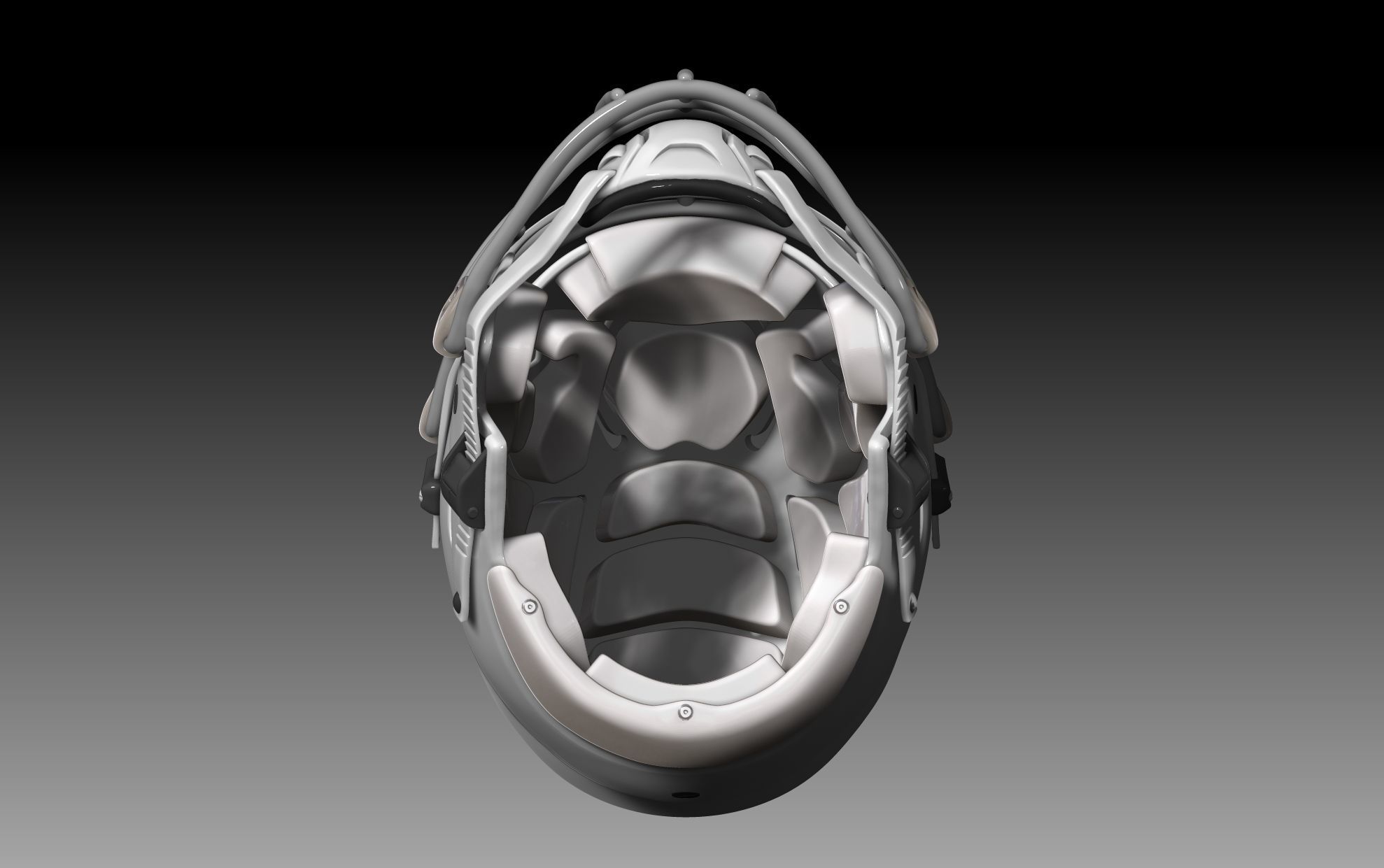 NFL Riddell SPEEDFLEX  helmet with padding 3D print model_4