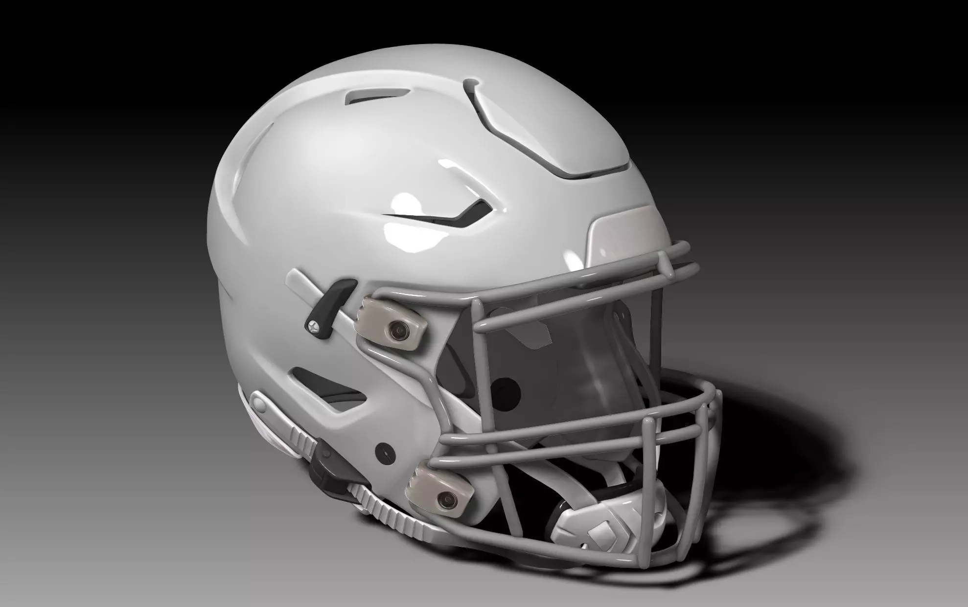 NFL Riddell SPEEDFLEX  helmet with padding 3D print model_0