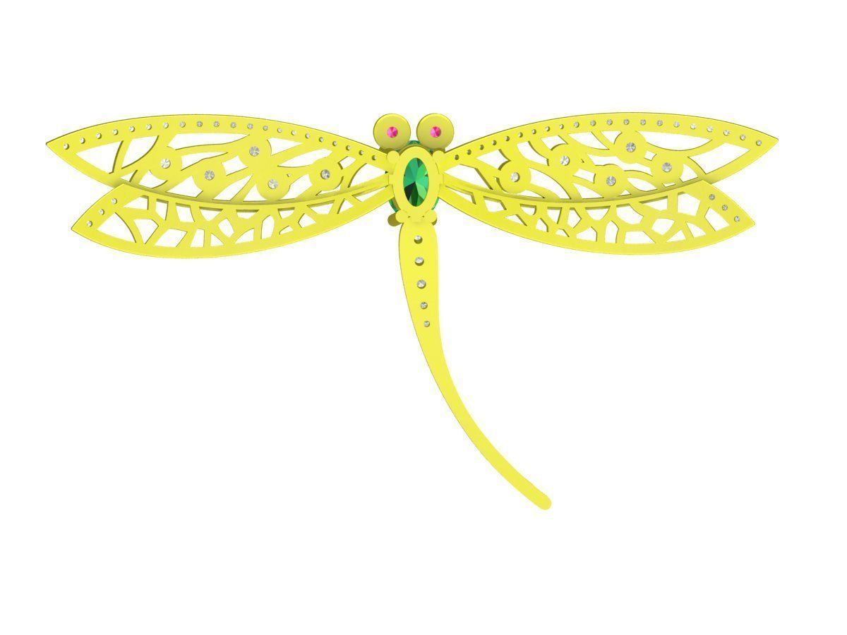 6858 Dragon Butterfly pendant 3D print model_13