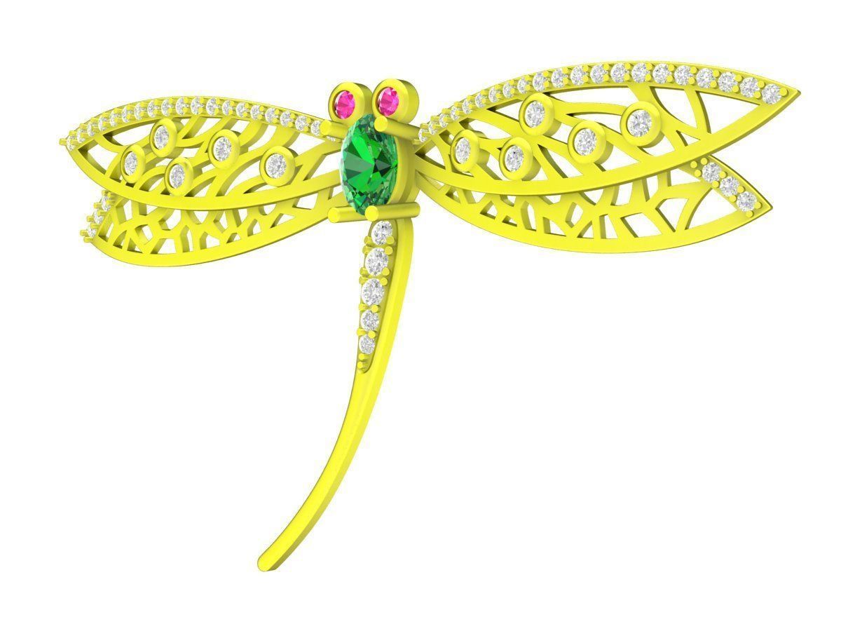 6858 Dragon Butterfly pendant 3D print model_11