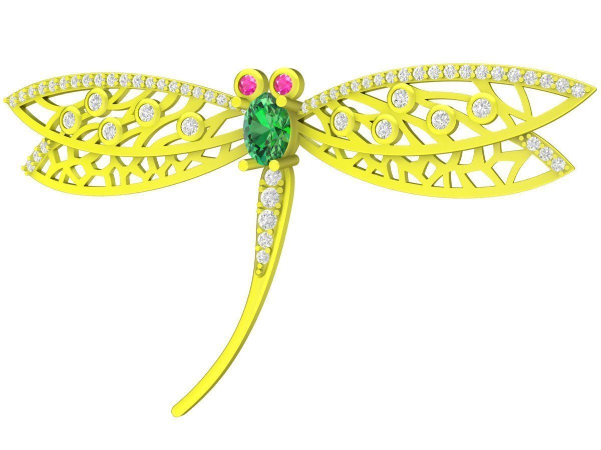 6858 Dragon Butterfly pendant 3D print model_10