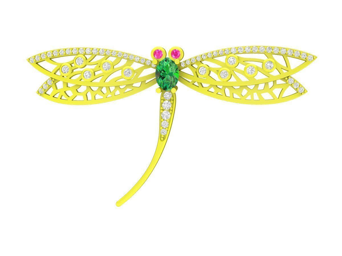 6858 Dragon Butterfly pendant 3D print model_14