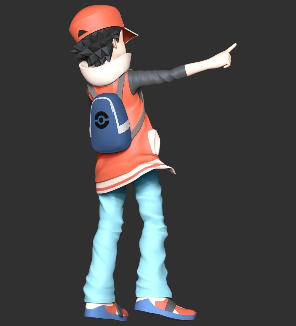 Red Pokemon 3D print model_6