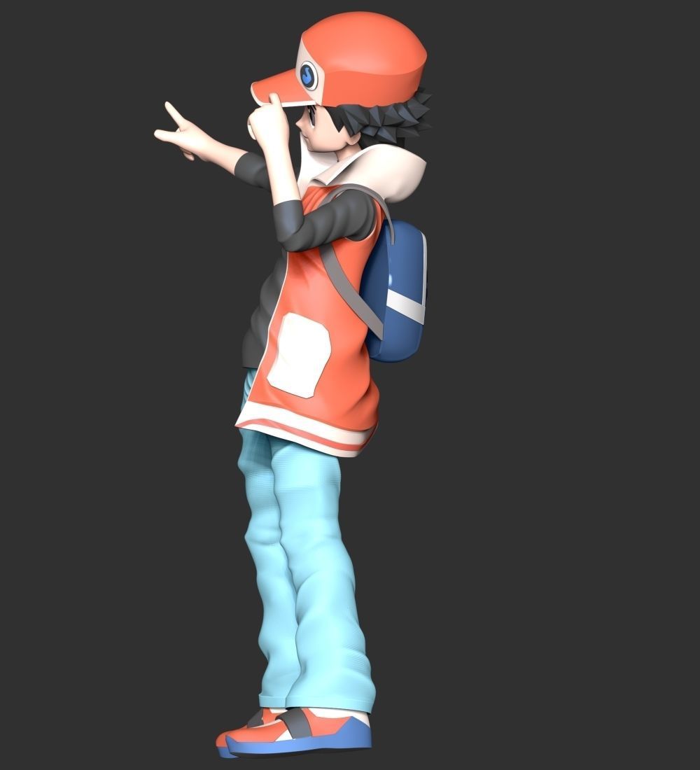 Red Pokemon 3D print model_7