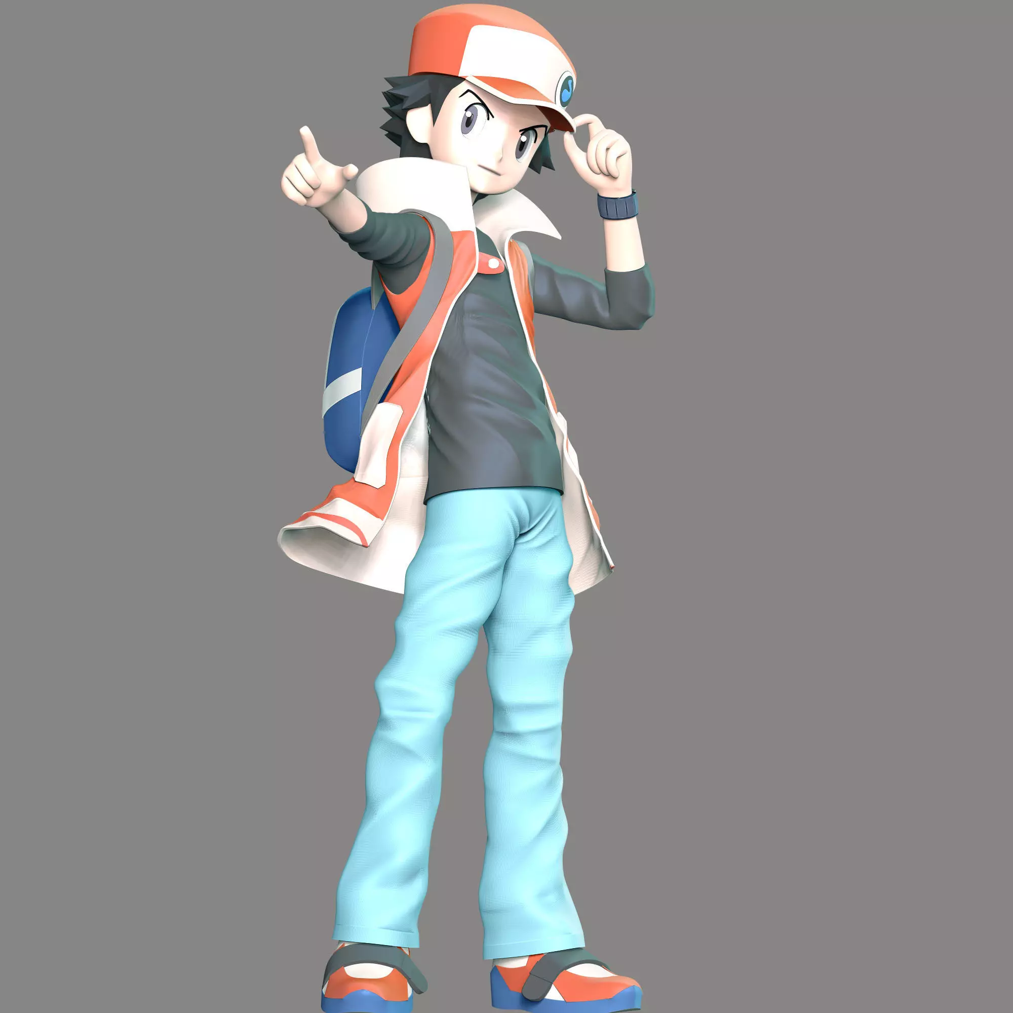 Red Pokemon 3D print model_0