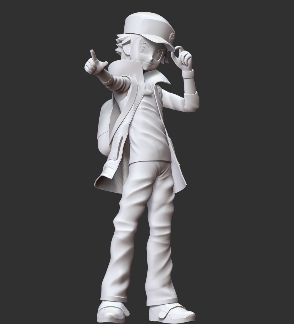 Red Pokemon 3D print model_10