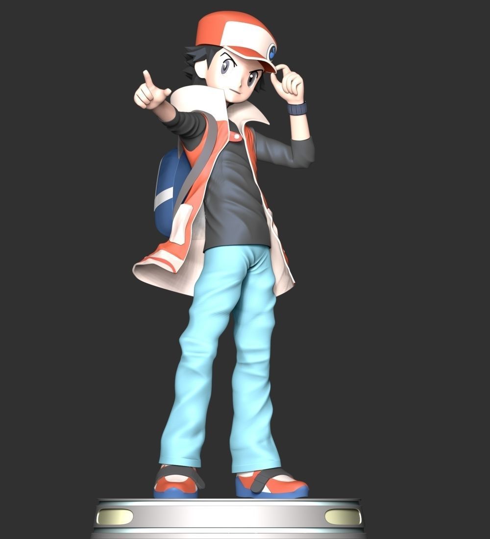 Red Pokemon 3D print model_1
