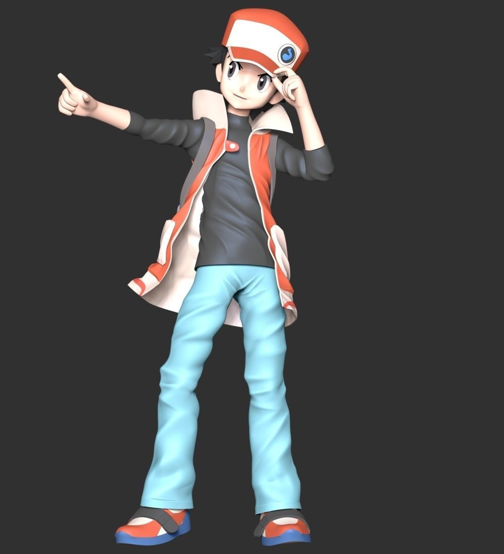 Red Pokemon 3D print model_3