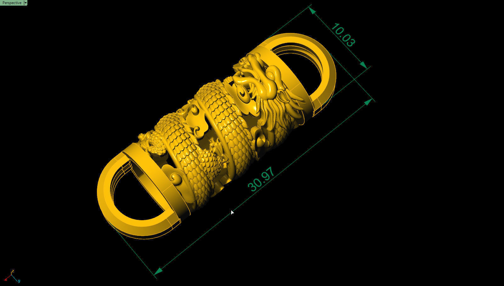 Chain pipe Dragon 3D print model 3D print model_1
