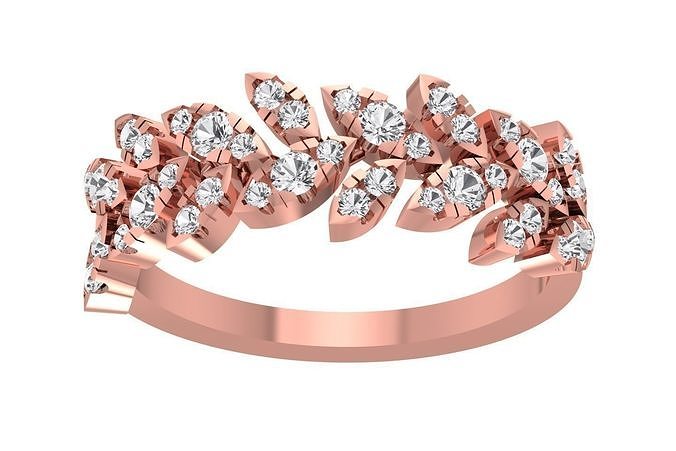 Women Wedding Engagement Bridal Band Ring 3D print model