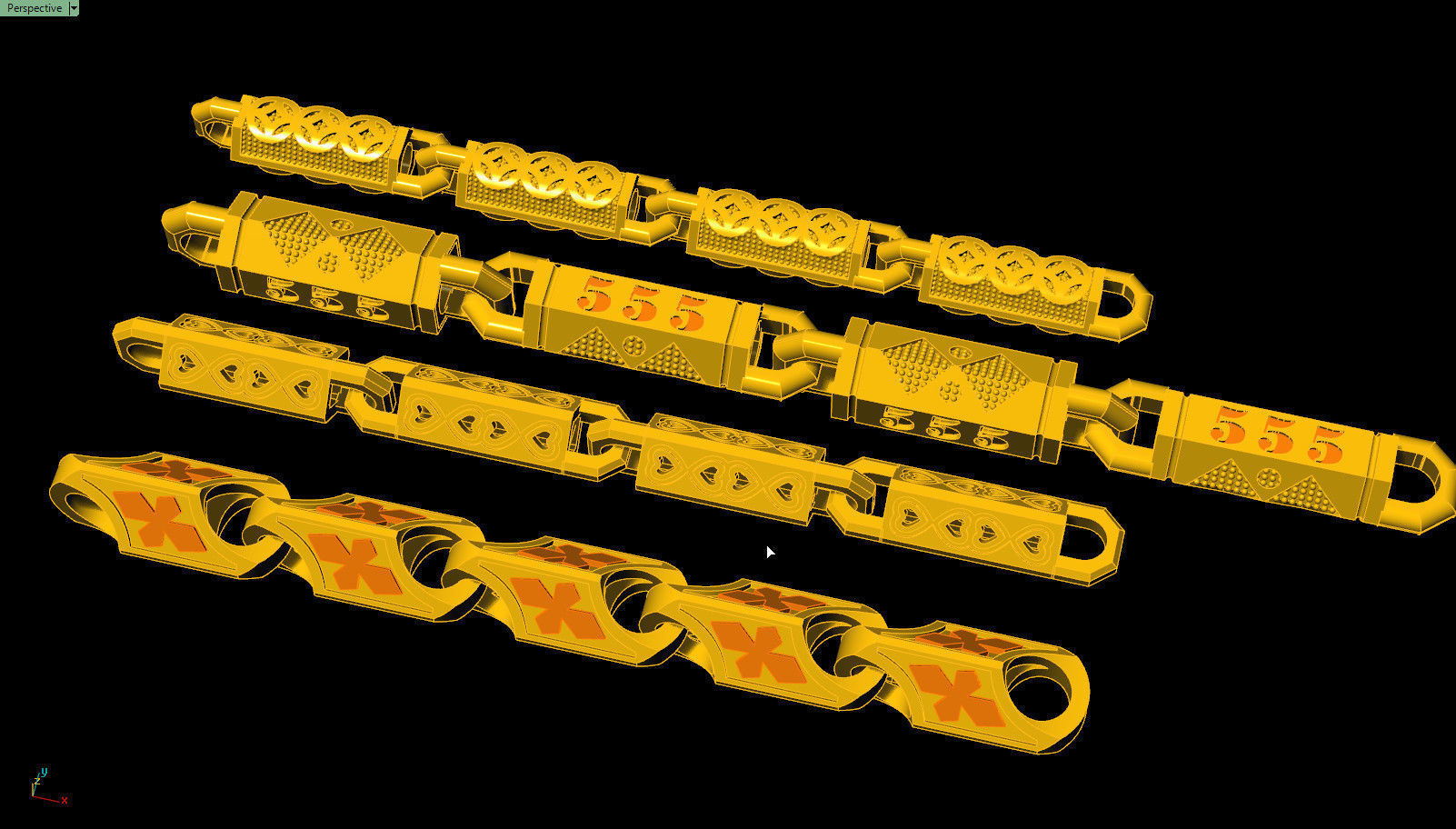 Chain pipe 3D print model_1