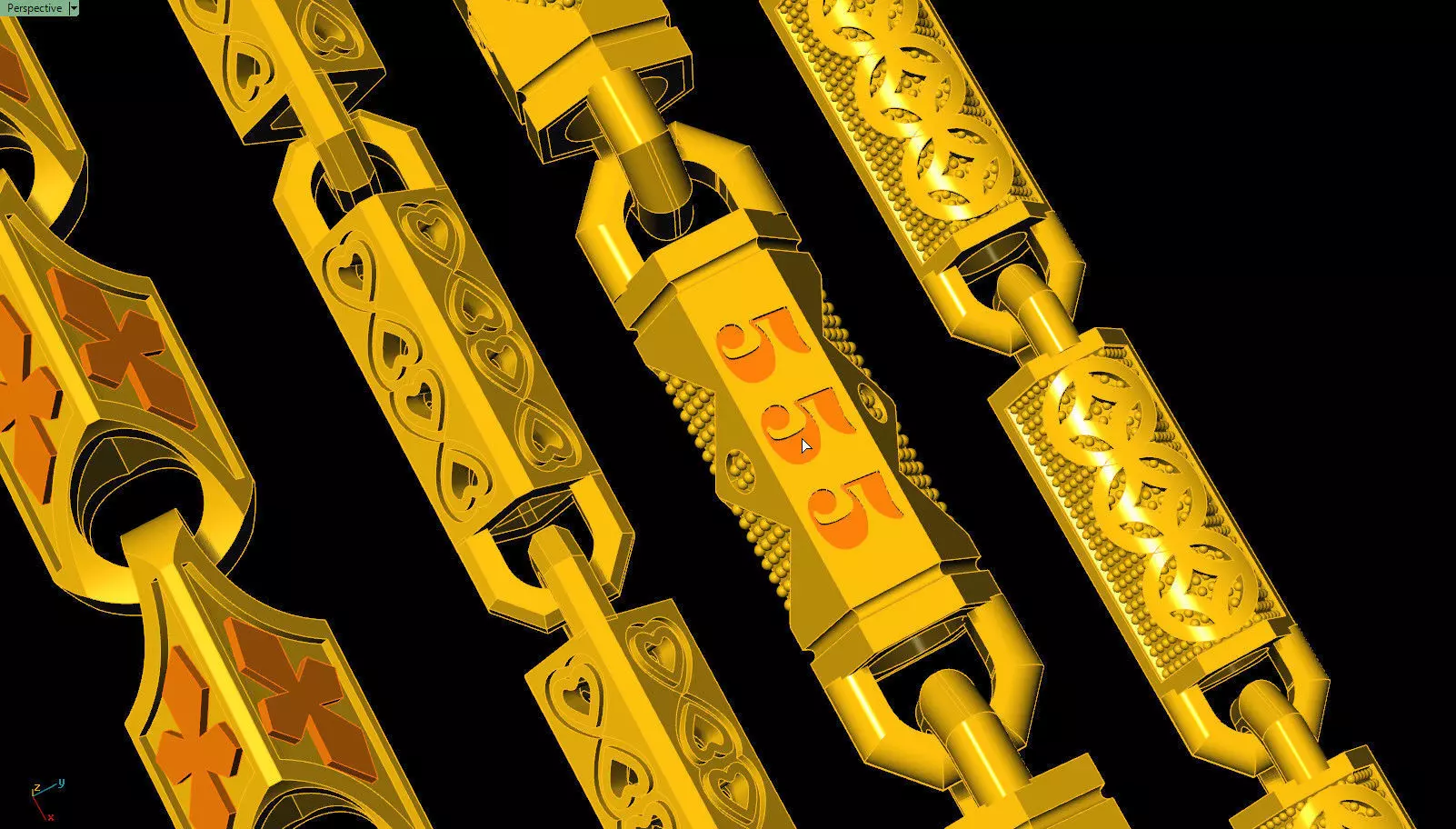 Chain pipe 3D print model_0