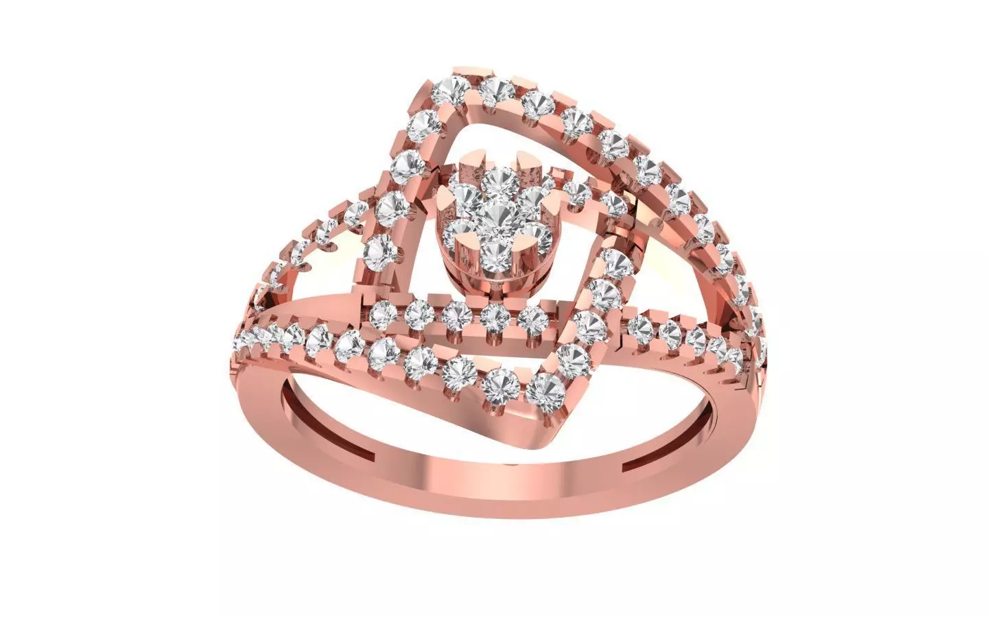 Women Wedding Engagement Bridal Ring 3D print model