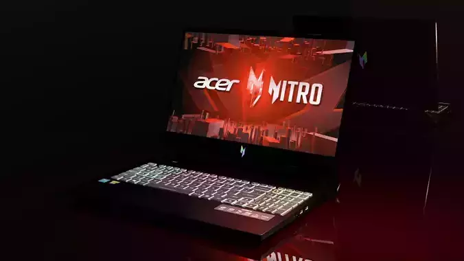 Laptop Acer Nitro 17 Phoenix 3D model