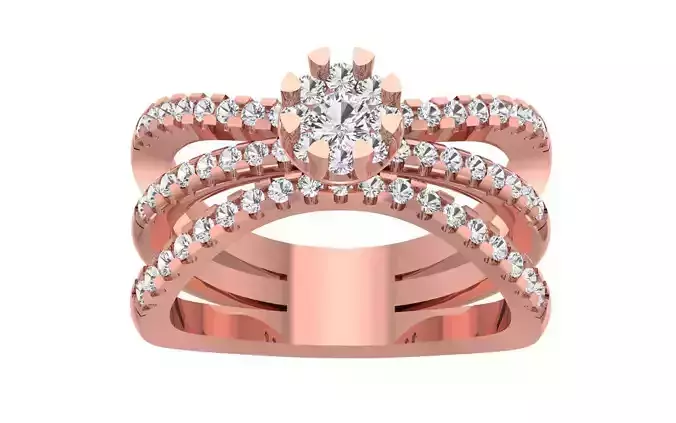 Women Wedding Engagement Bridal Ring