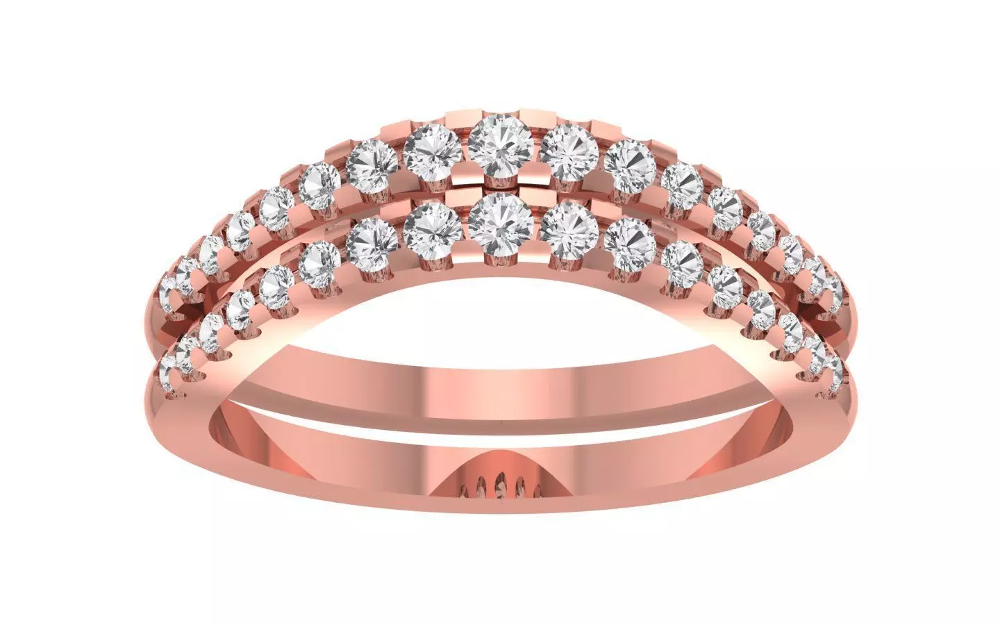 Women Wedding Band Ring 3D print model