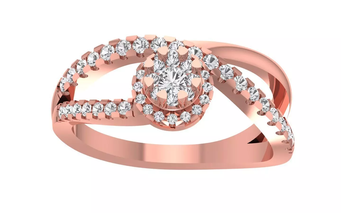 Women Wedding Engagement Bridal Ring 3D print model