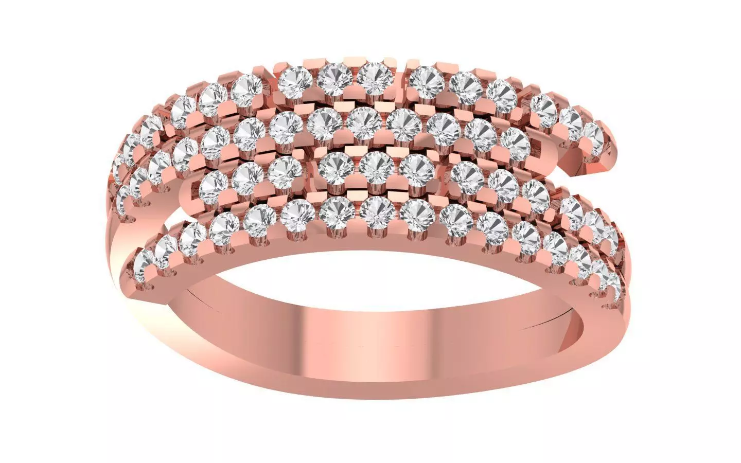 Women Wedding Band Ring 3D print model