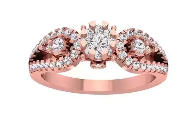 Women Wedding Engagement Bridal Ring