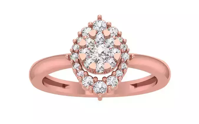 Women Wedding Engagement Bridal Ring