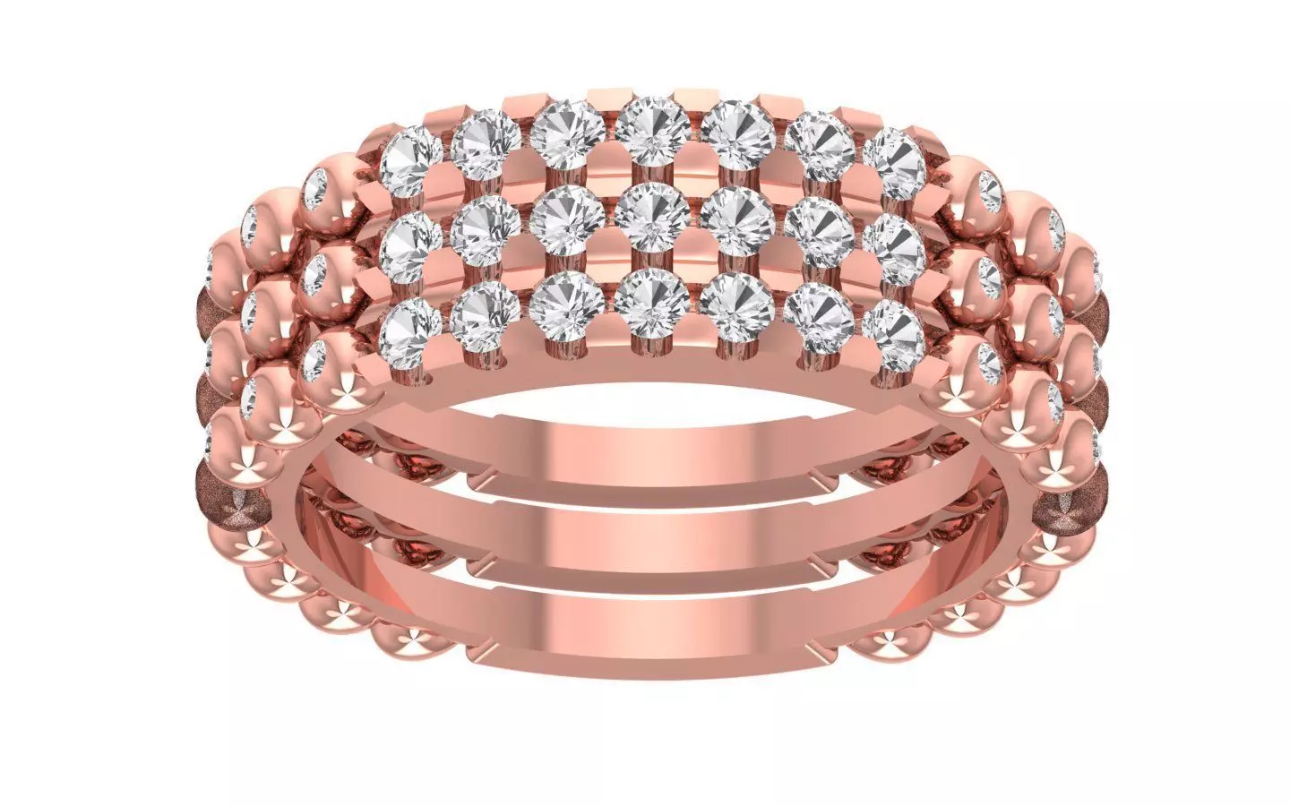 Women Wedding Band Ring 3D print model