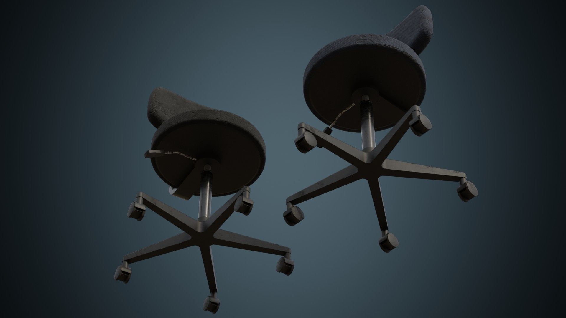 Medical Chair 1B Low-poly 3D model_2
