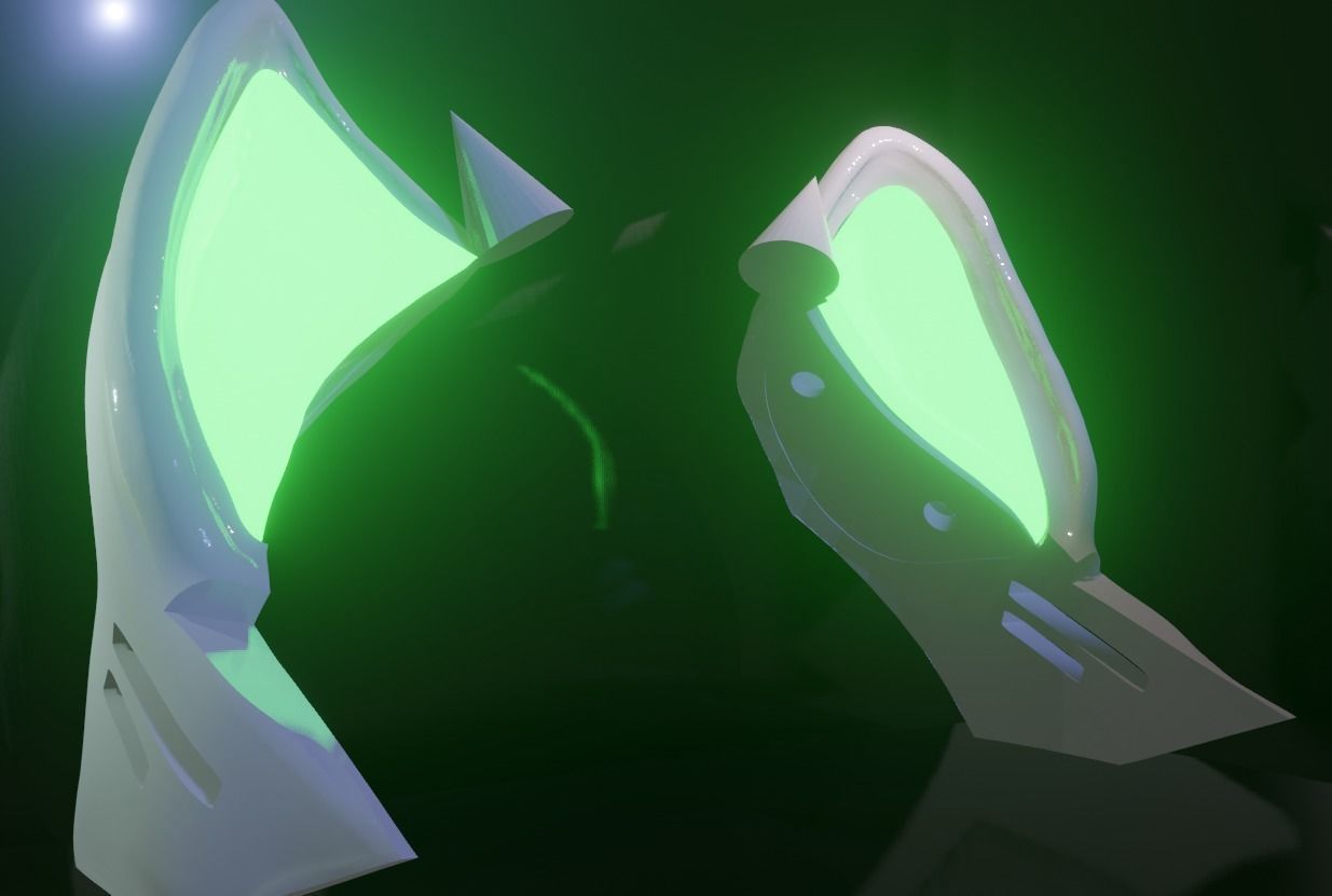 NIKKE RUPEE CHRISTMAS CAT PROP EARS 3D print model_1