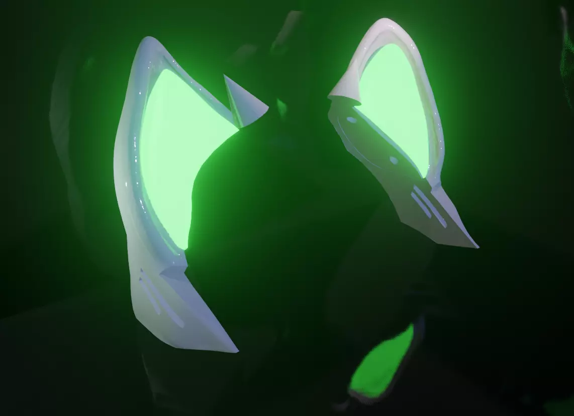 NIKKE RUPEE CHRISTMAS CAT PROP EARS 3D print model_0