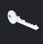 Clef PTT boite aux lettres - universal mailbox key 3D model