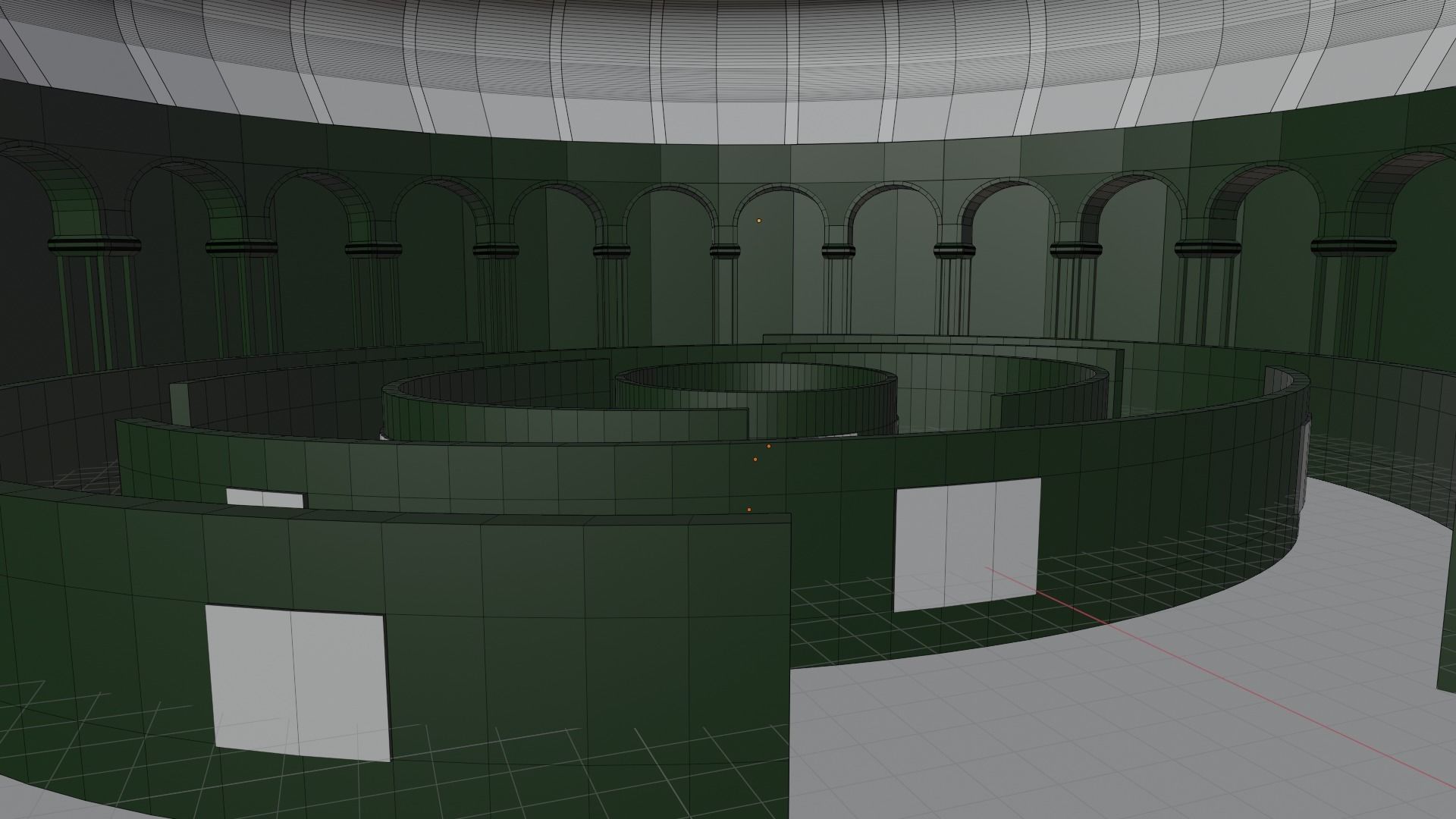 Art Gallery Low-poly 3D model_8