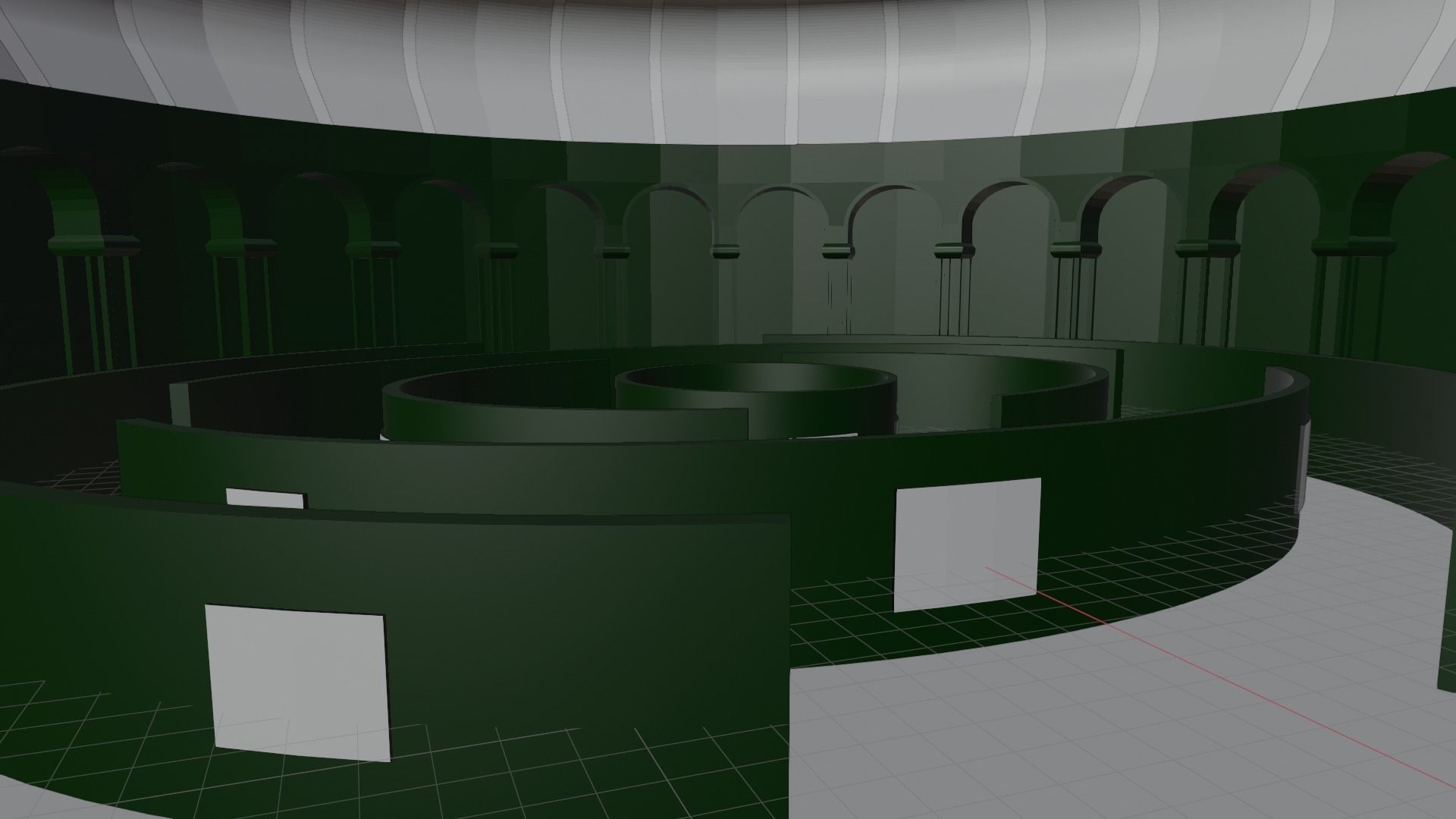 Art Gallery Low-poly 3D model_7