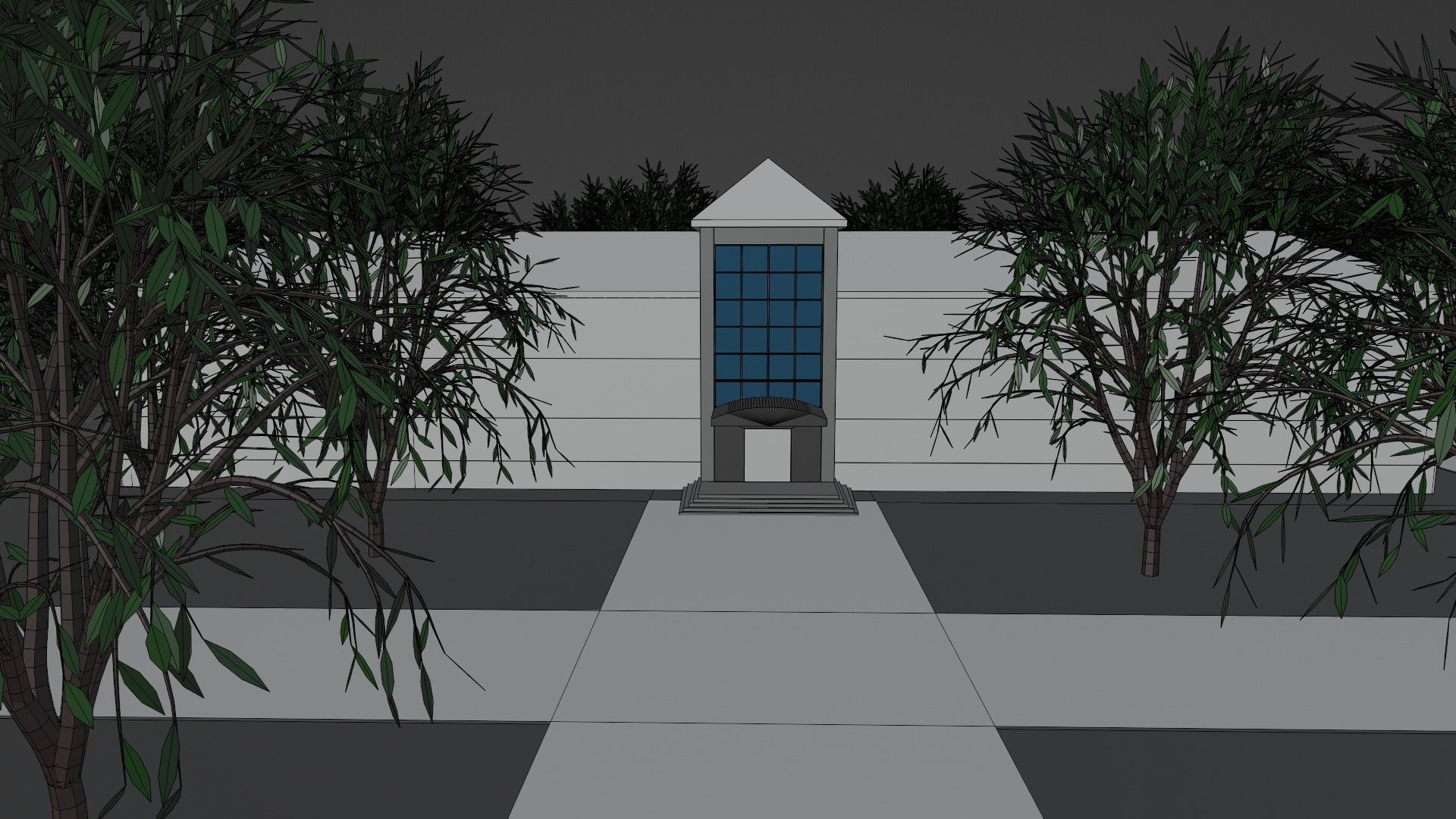 School and Classroom Interior Low-poly 3D model_7