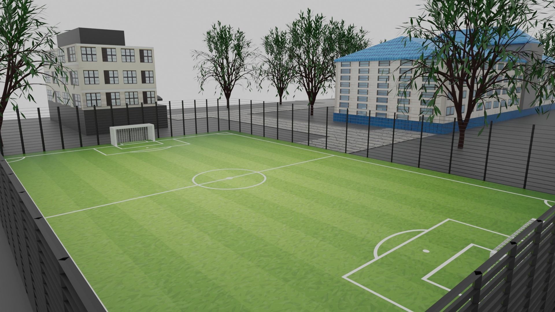 School and Classroom Interior Low-poly 3D model_3