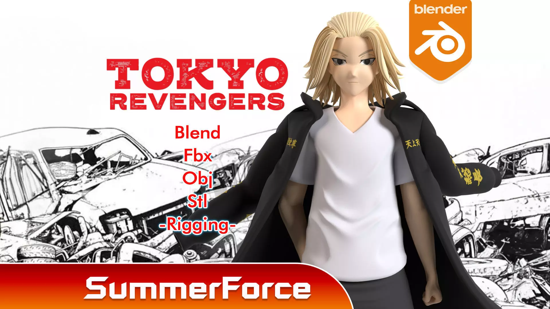 Manjiro Sano - Mikey - Tokyo Revengers 3D model