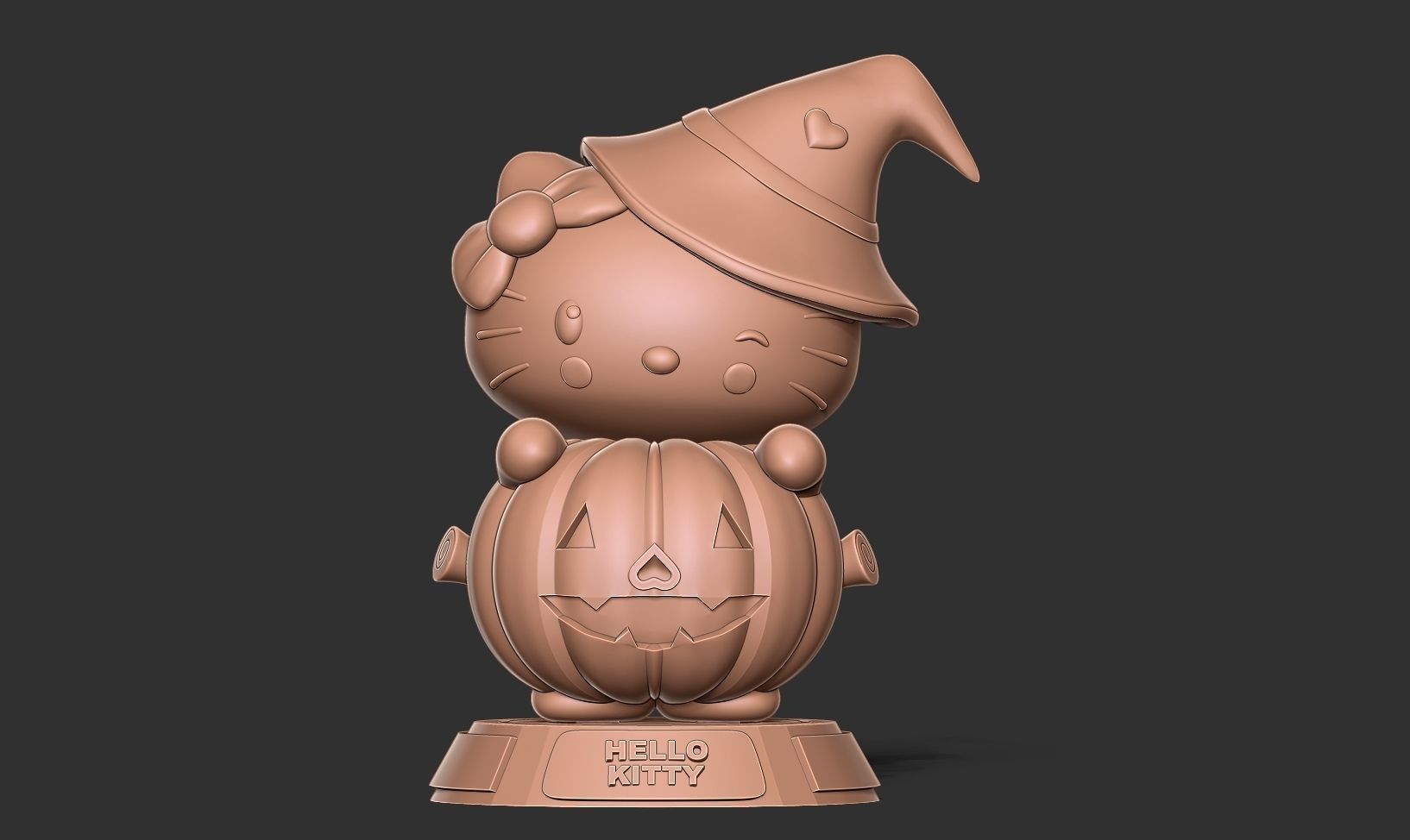 Hello Kitty - Halloween custom 3D print model_10