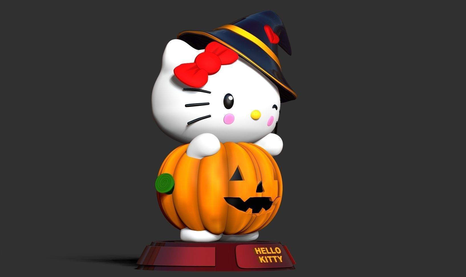 Hello Kitty - Halloween custom 3D print model_13