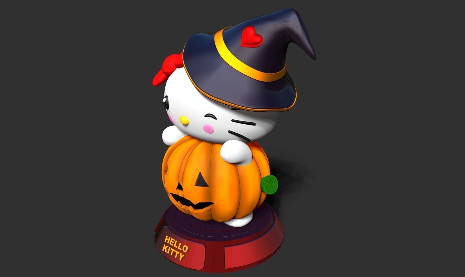 Hello Kitty - Halloween custom 3D print model_19