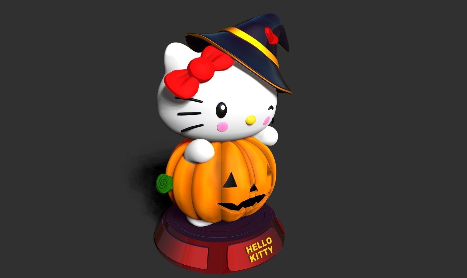 Hello Kitty - Halloween custom 3D print model_21
