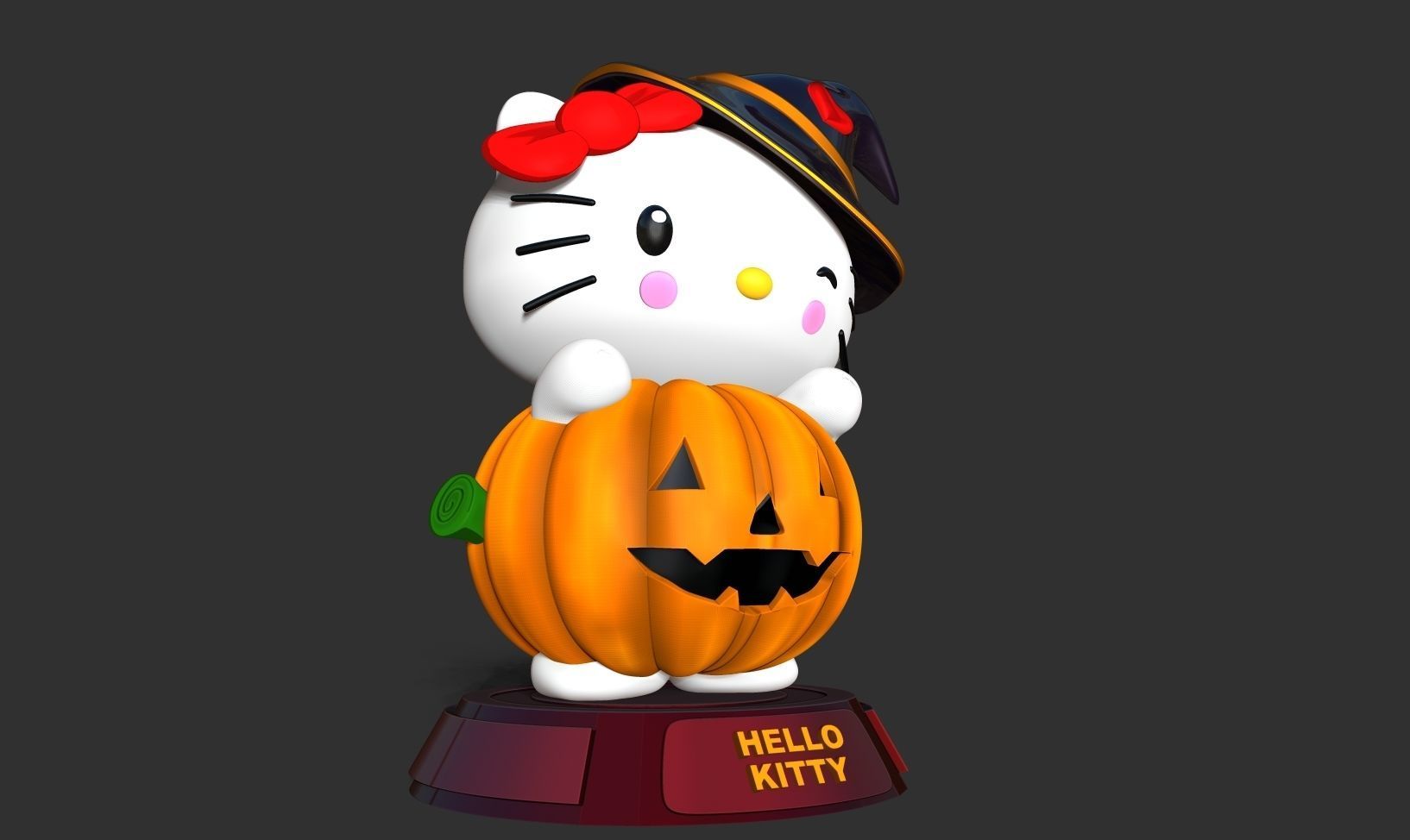 Hello Kitty - Halloween custom 3D print model_15