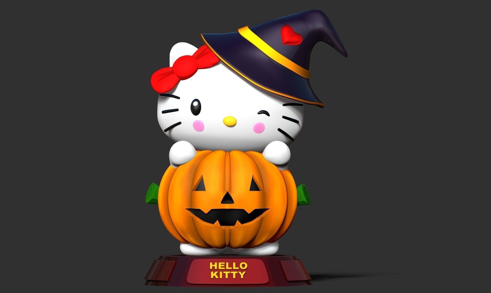 Hello Kitty - Halloween custom 3D print model_6