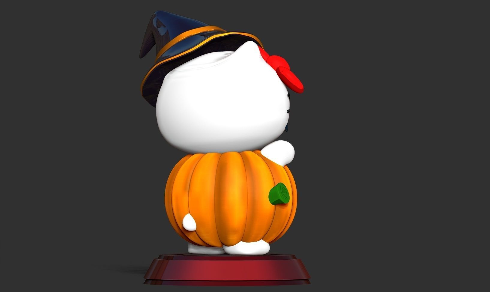 Hello Kitty - Halloween custom 3D print model_4