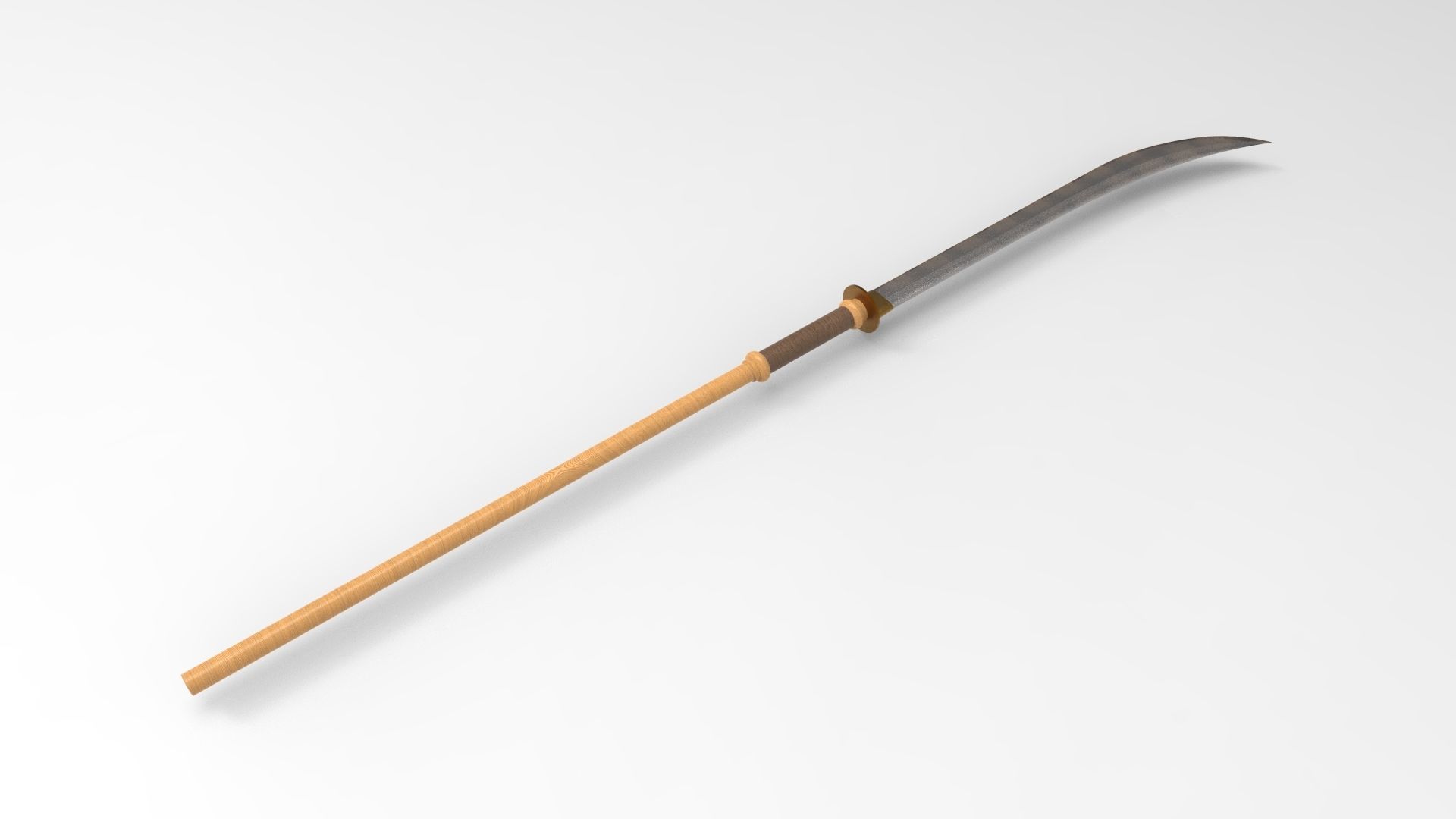 Naginata Yari  3D model_4
