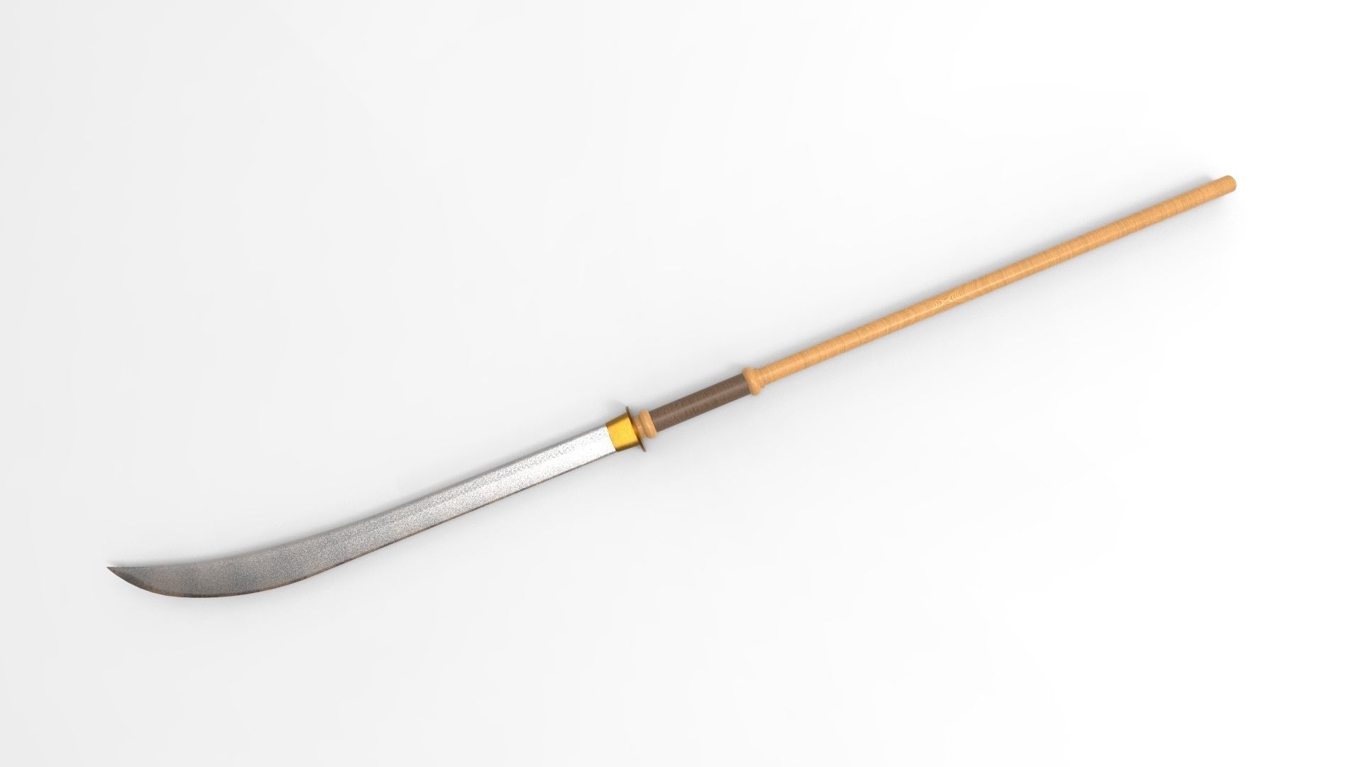 Naginata Yari  3D model_1
