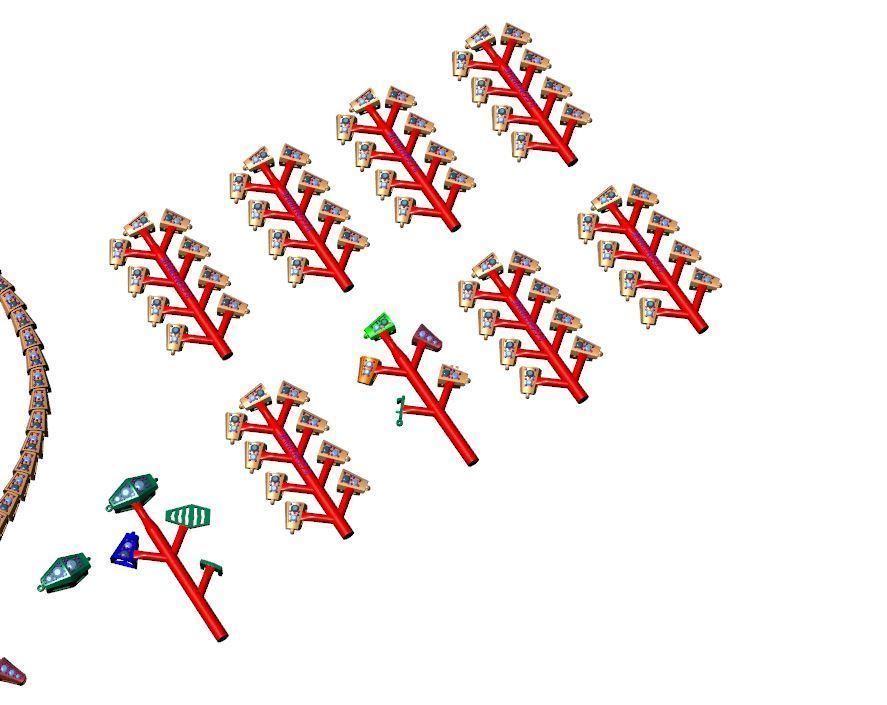 Serpenti Viper necklace set with pave diamonds 3D print model_8