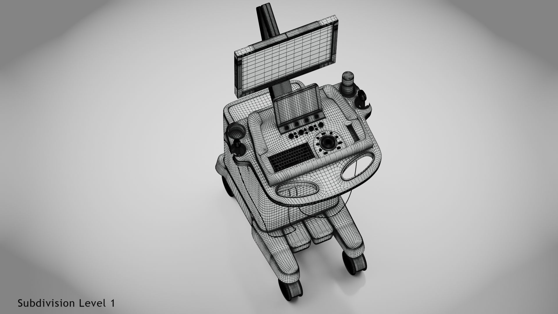 Sonography Scanner Ultra-sonic 3D model_35
