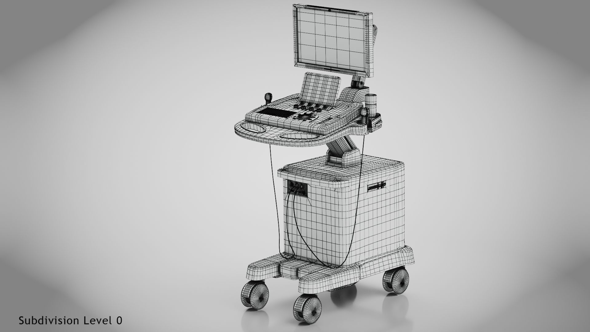 Sonography Scanner Ultra-sonic 3D model_33