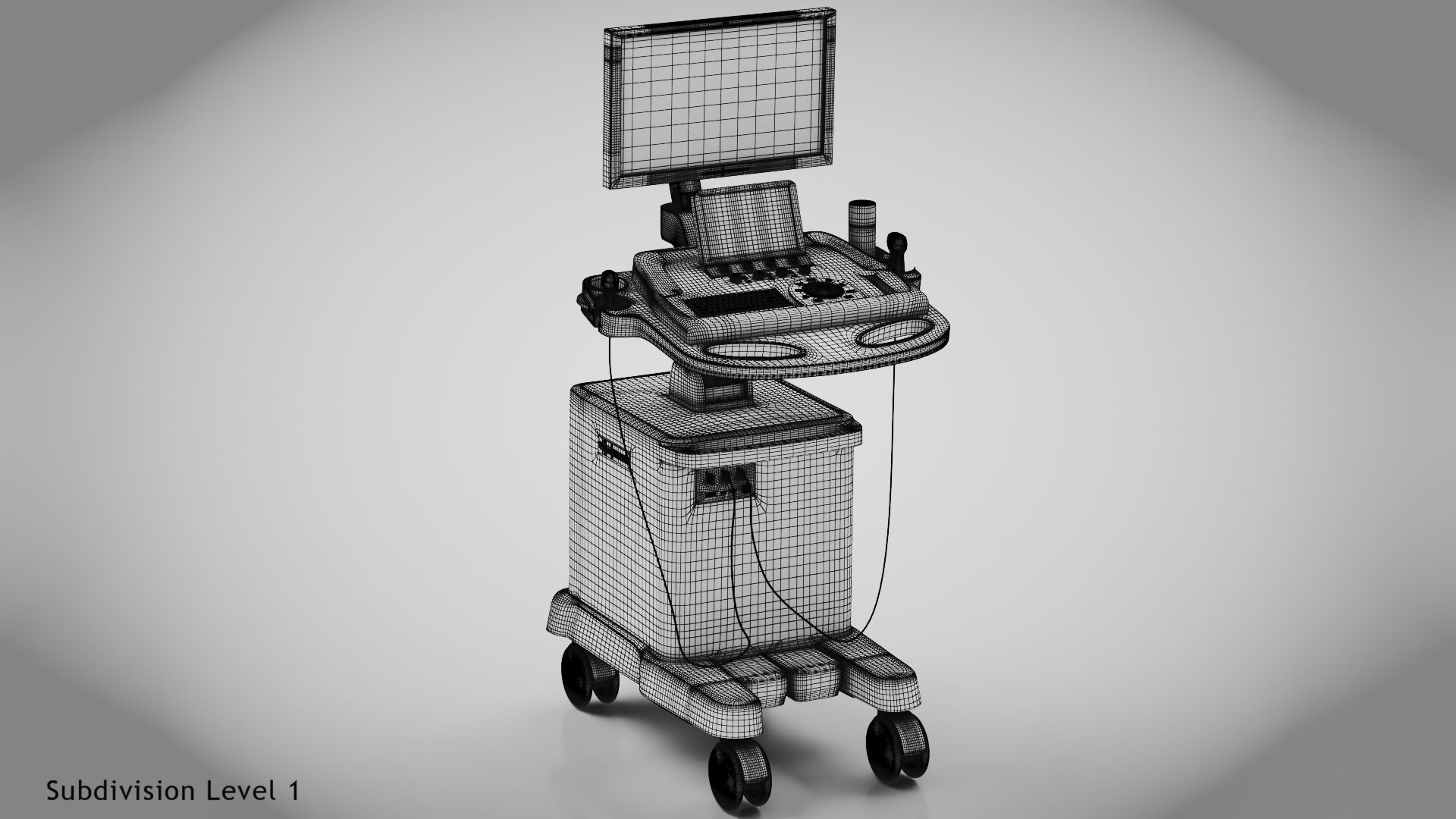 Sonography Scanner Ultra-sonic 3D model_19