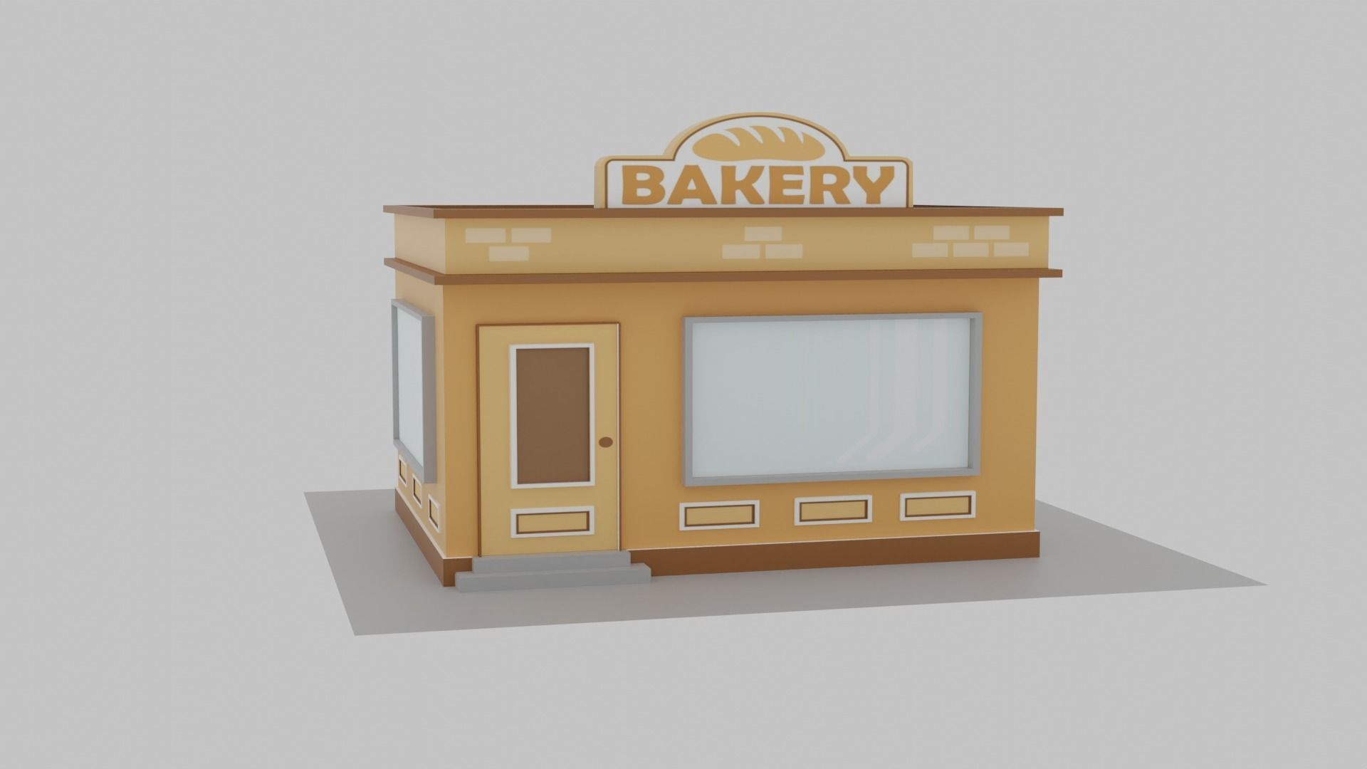 Bakery Shop Low-poly 3D model_6