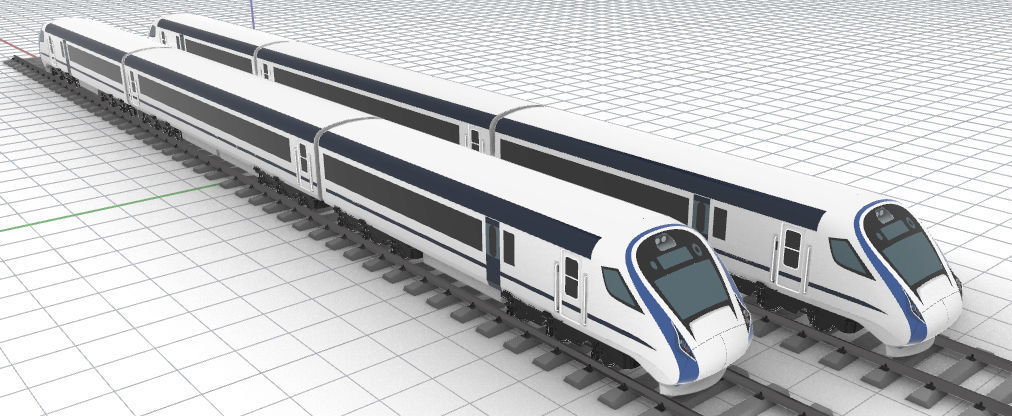 Vande Bharat Express Train Detailed 3D Model 3D model | CGTrader